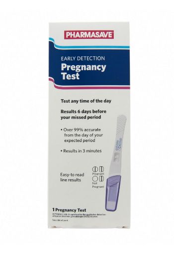 Picture of PHARMASAVE EARLY DETECTION PREGNANCY TEST 1S